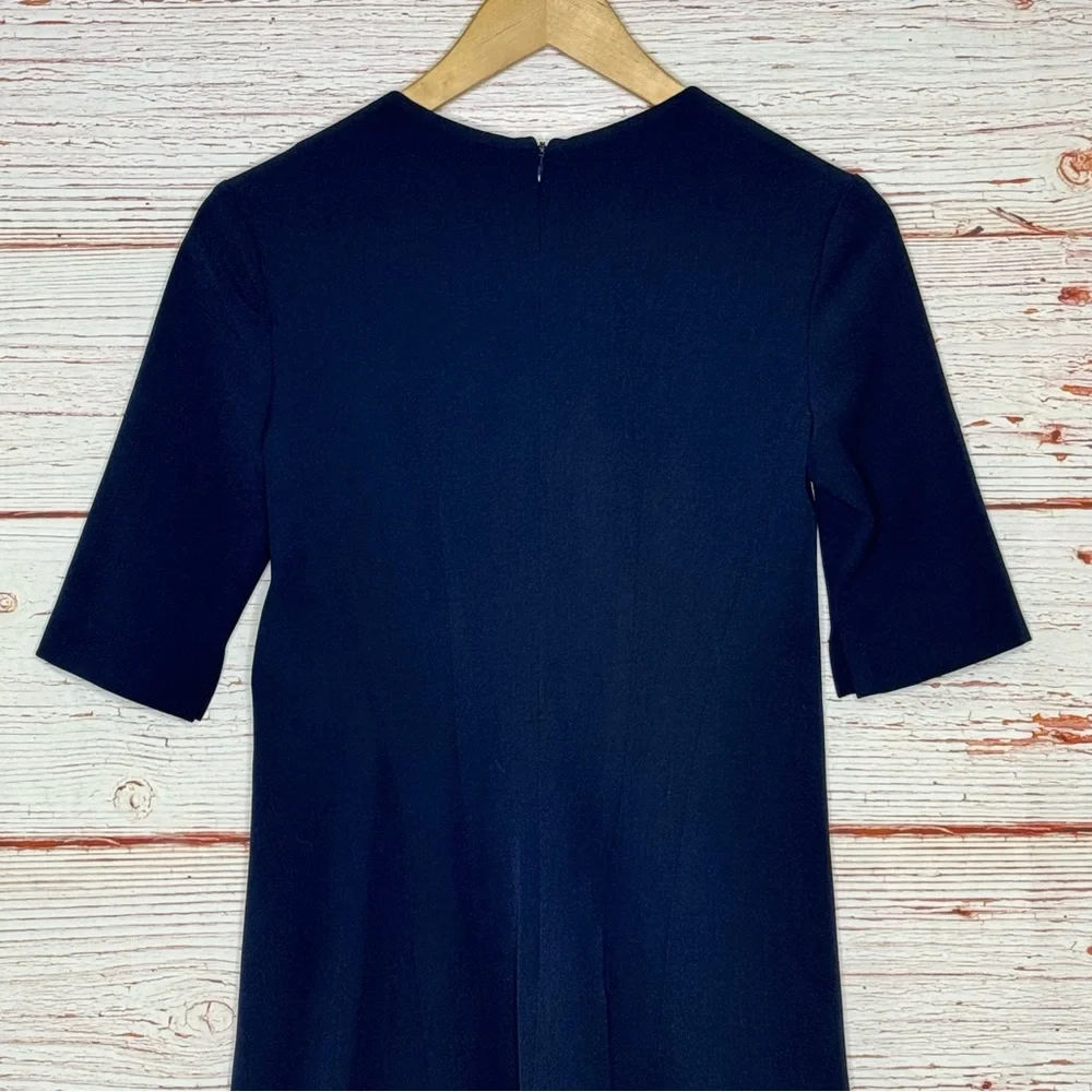 NWT MM LaFleur The Emily Dress - WonderTex in Galaxy Blue Sz 0 - Picture 9 of 16
